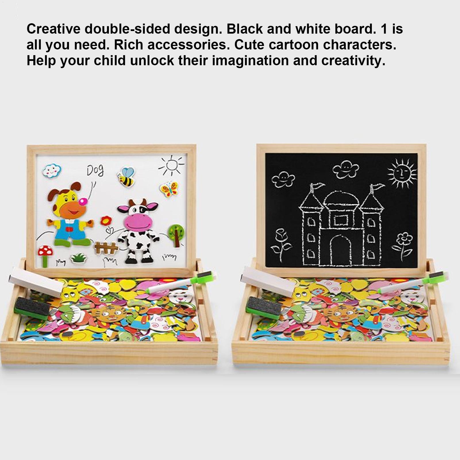 Magnetic Drawing Board - لوحة مغناطيسية للأطفال لوحة خشبية للأطفال