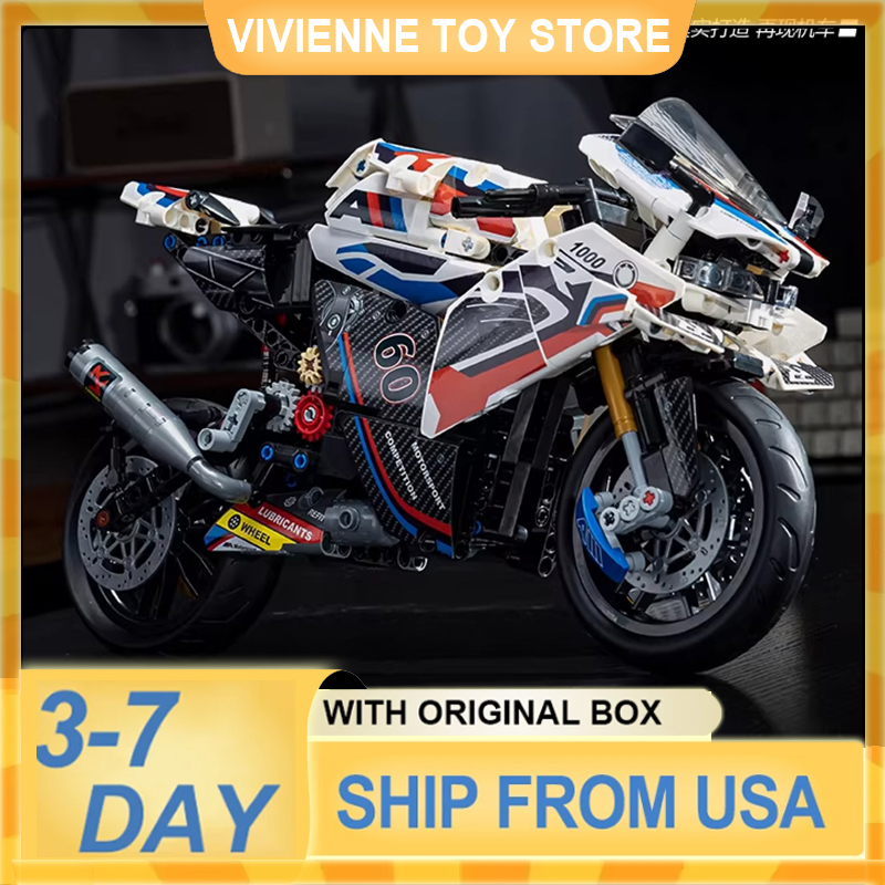 Kids Toys Delivery Today - مجموعة مكعبات بناء دراجة نارية MG01