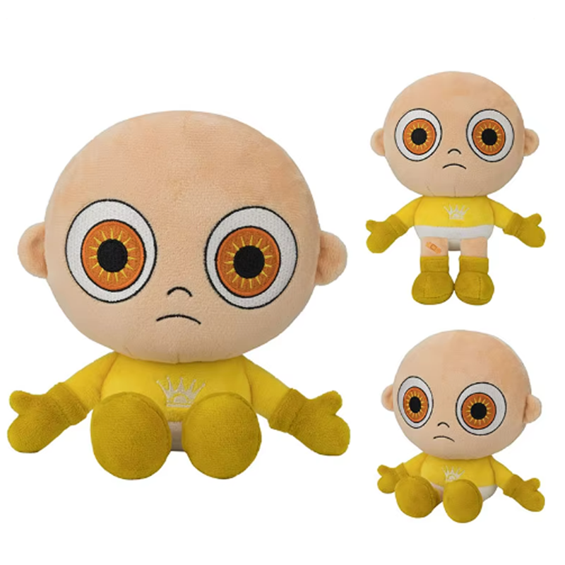 Kids Toys Yellow - دمية قطيفة على شكل طفل باللون