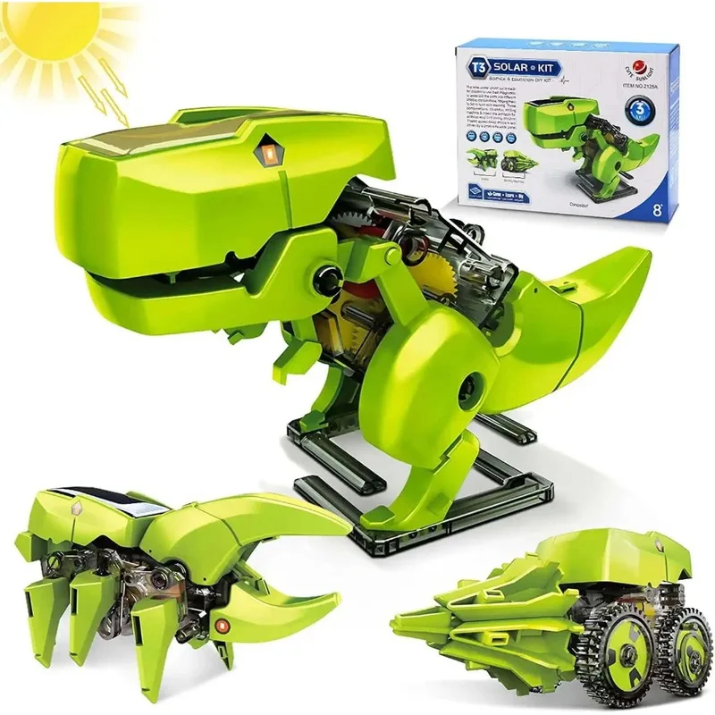 Kids Toys 10 Year Old - مجموعة روبوت شمسي 3 في 1،