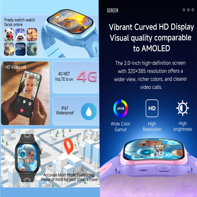 ساعة ذكية للأطفال بتقنية 4G مع - مراجعة Kids Smartwatch Gps وسعره