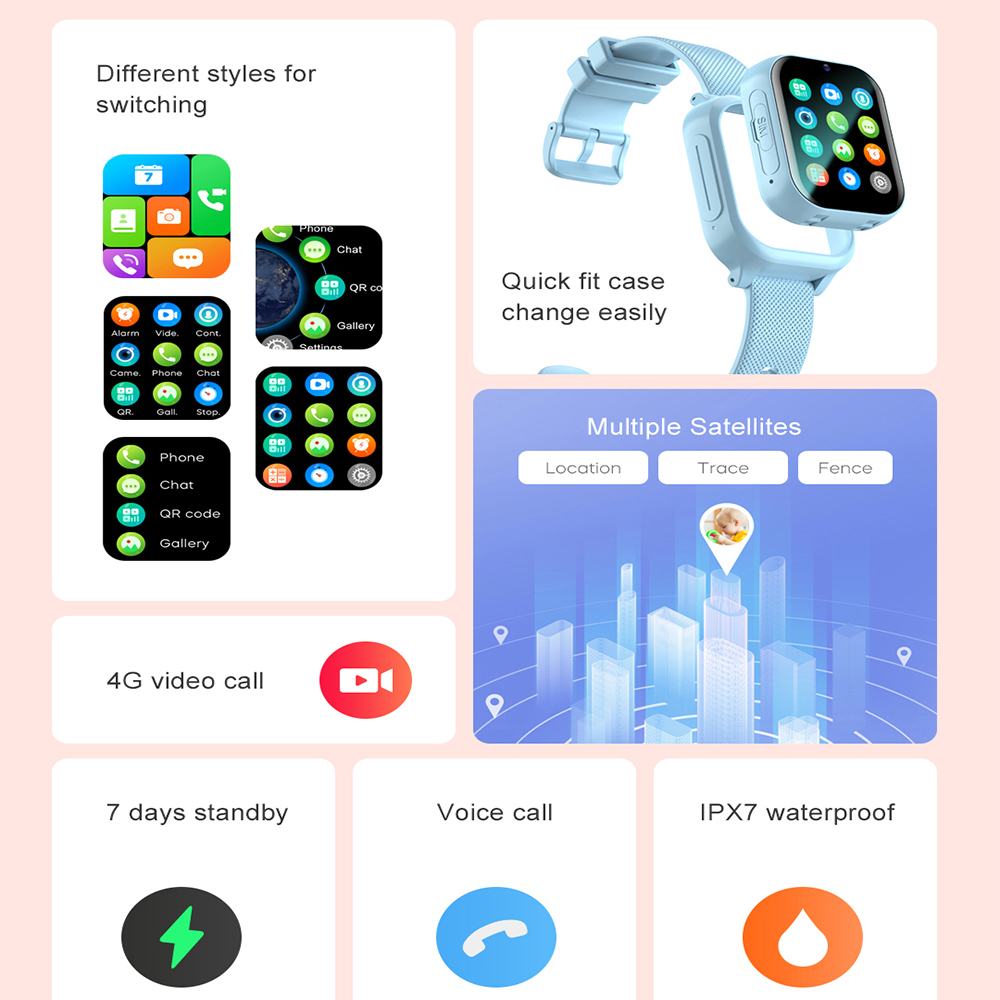 ساعة ذكية للأطفال 4G GPS WIFI  - مراجعة Kids Smartwatch Gps وسعره