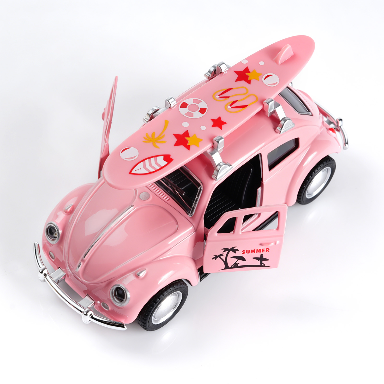 سيارة فولكس فاجن بيتل وردية ال - مراجعة Kids Toys Young وسعره