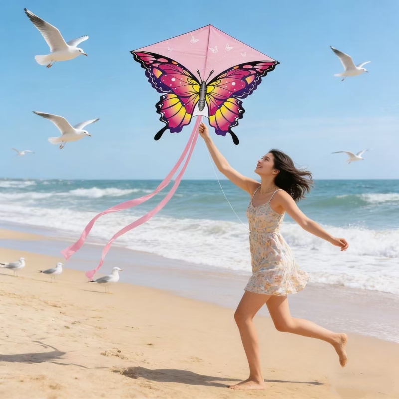 طائرات ورقية على شكل فراشة بطو - مراجعة Kite Wind Outdoor وسعره