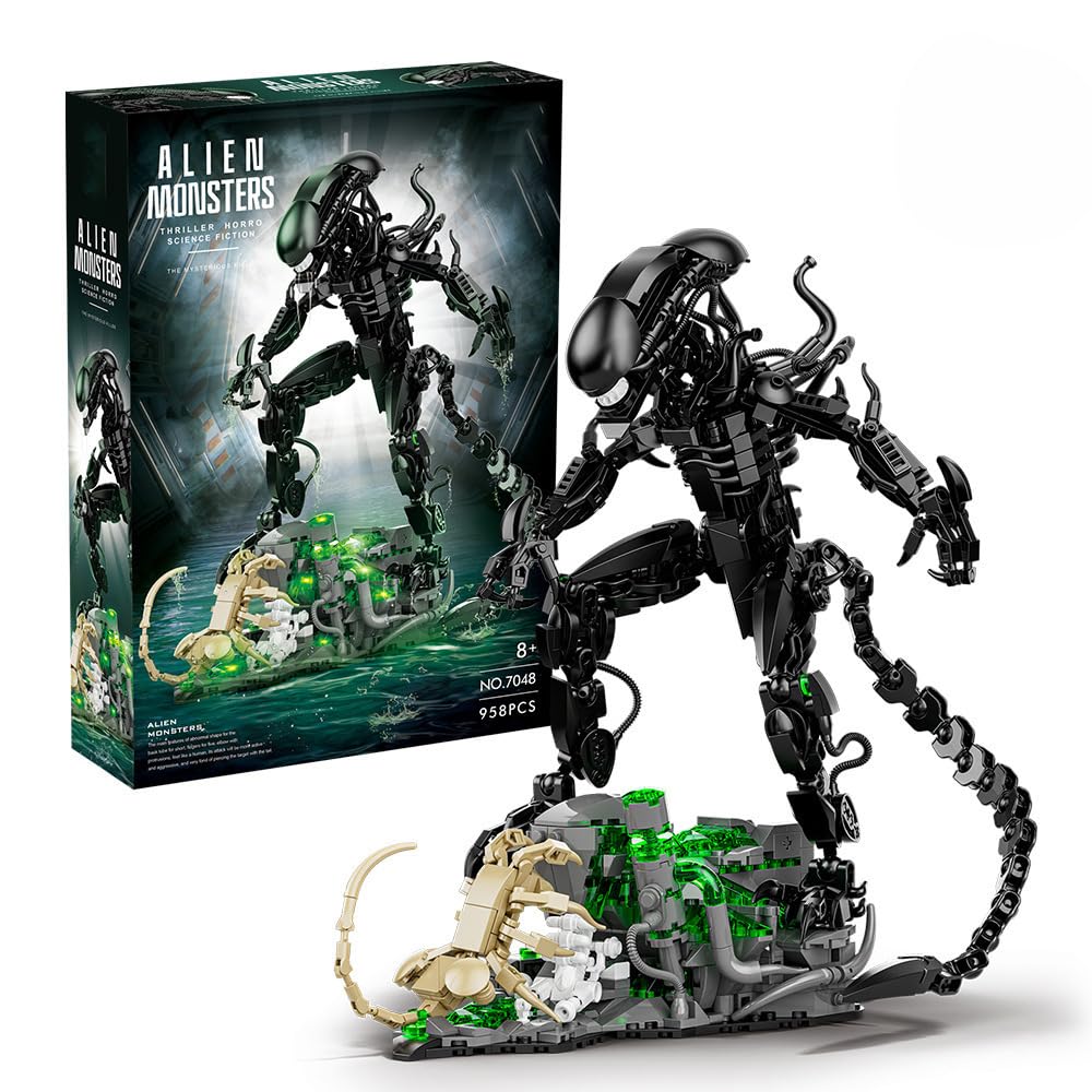 958 قطعة مجموعة مكعبات بناء وح - مراجعة Xenomorph Kids Toys وسعره
