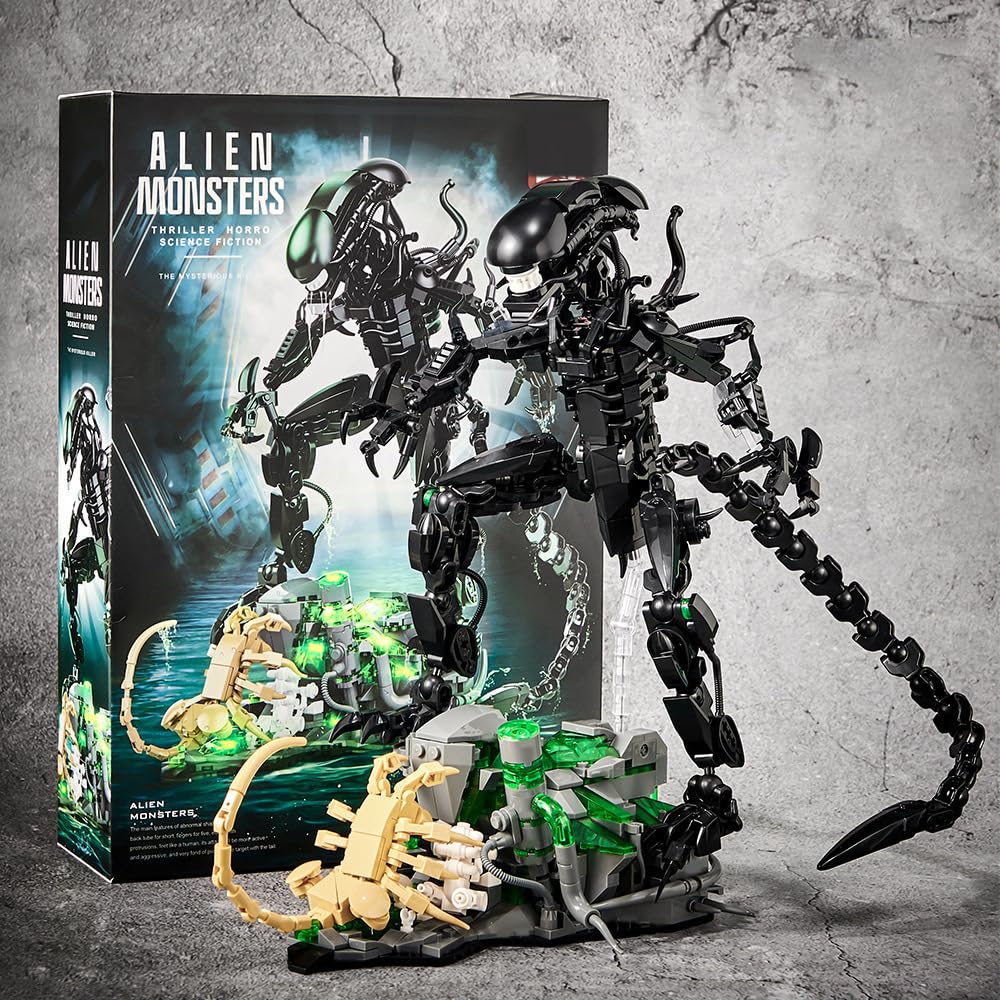 958 قطعة مجموعة مكعبات بناء وح - مراجعة Xenomorph Kids Toys وسعره