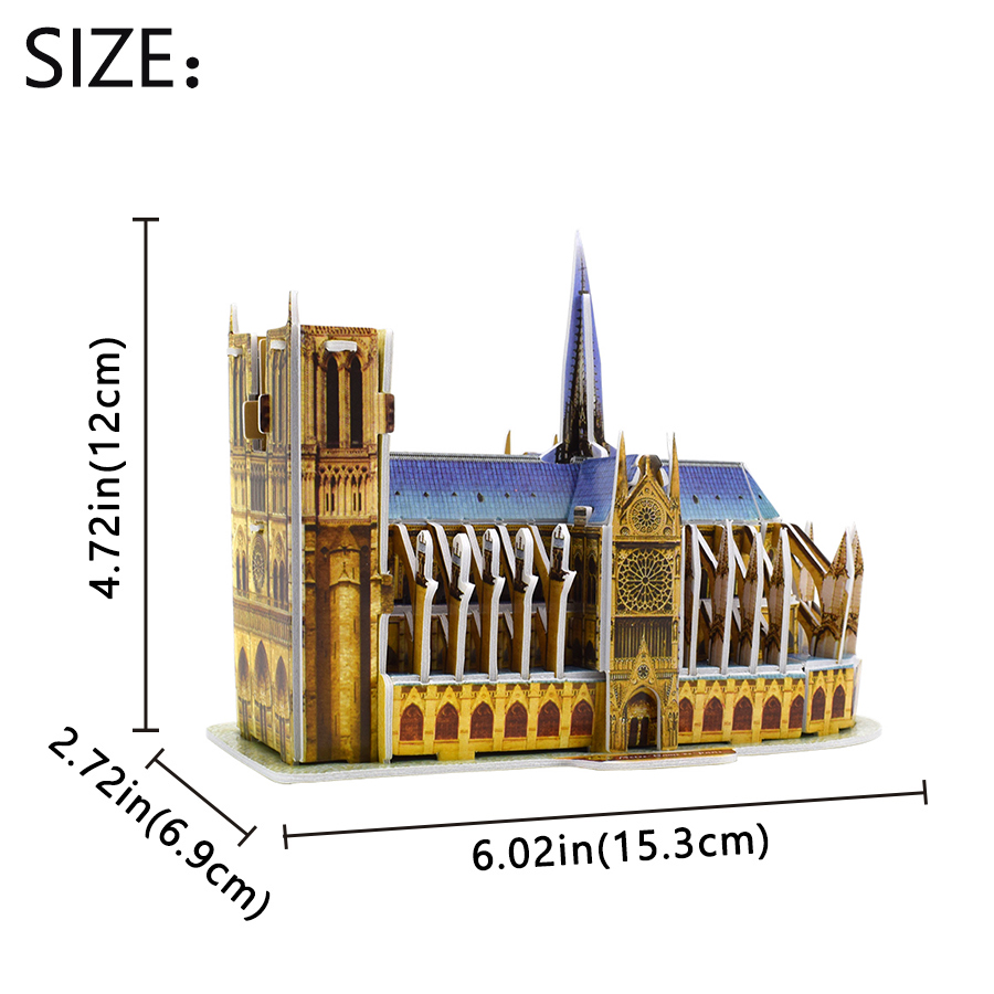 ثلاثية الأبعاد لغز نوتردام دي  - مراجعة Kids Toys Paris وسعره