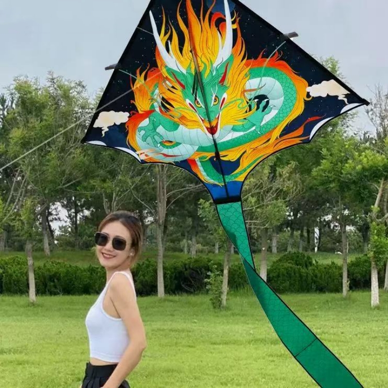 التنين طائرة ورقية يطير لعب لل - مراجعة Kite Wind Outdoor وسعره