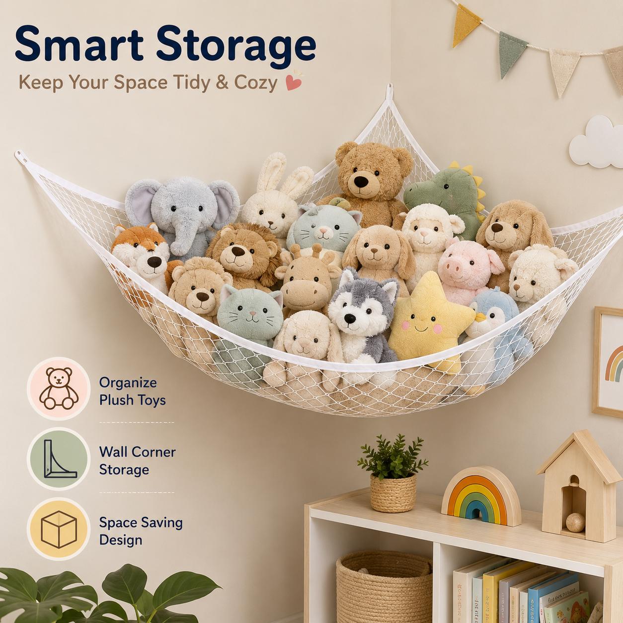 شبكة تخزين ألعاب معلقة، منظم ل - مراجعة Kids' Toys وسعره