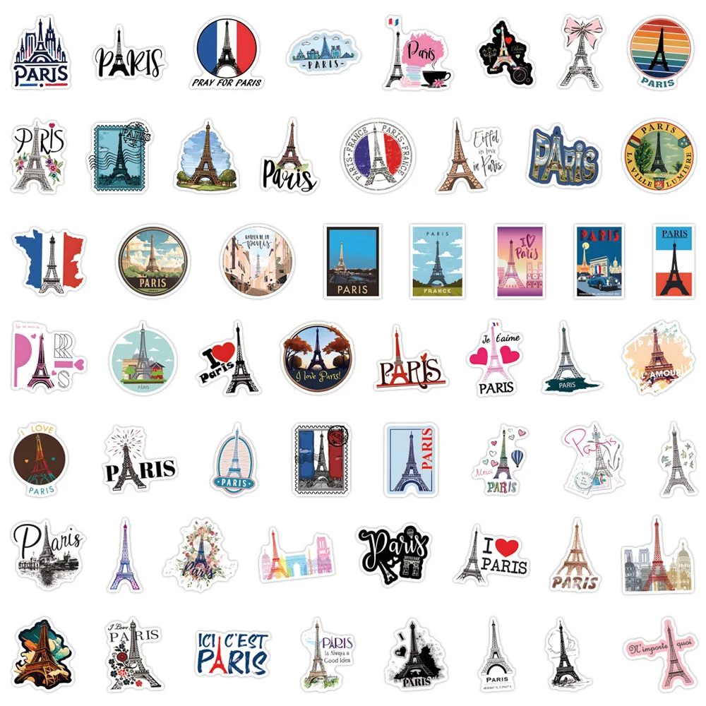 110 قطعة فرنسا باريس ملصقات ال - مراجعة Kids Toys Paris وسعره
