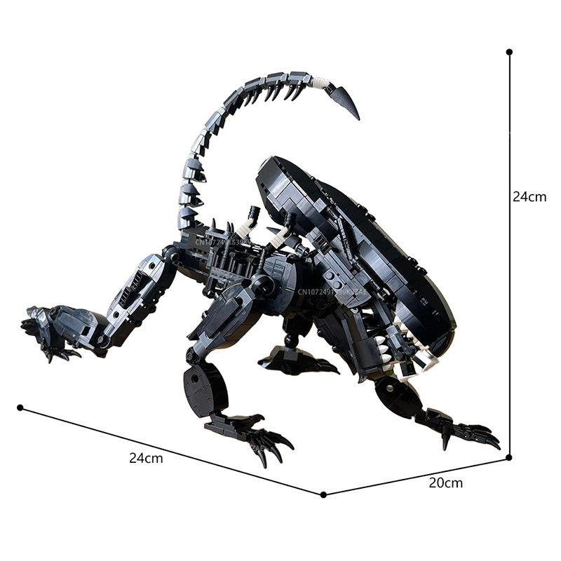 مجموعة بناء شكل وحش MOC-Aliene - مراجعة Xenomorph Kids Toys وسعره
